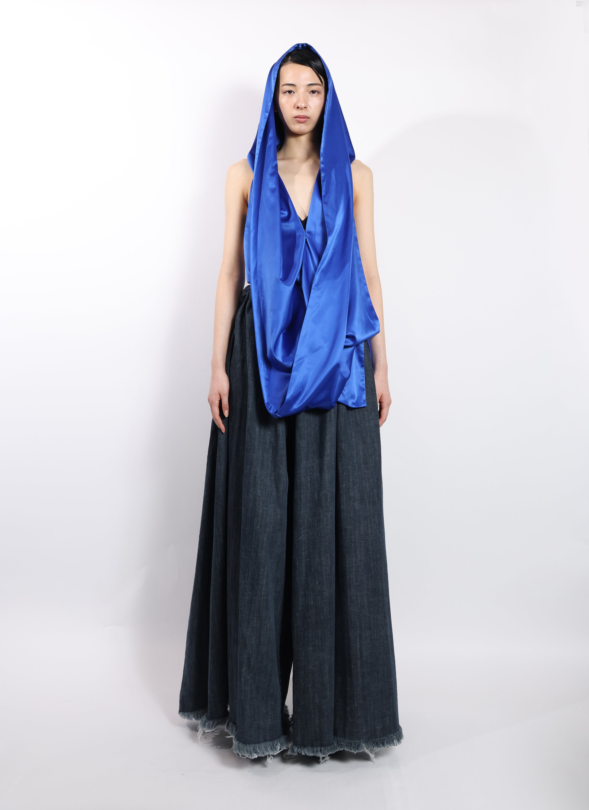 Scarf Hooded Top