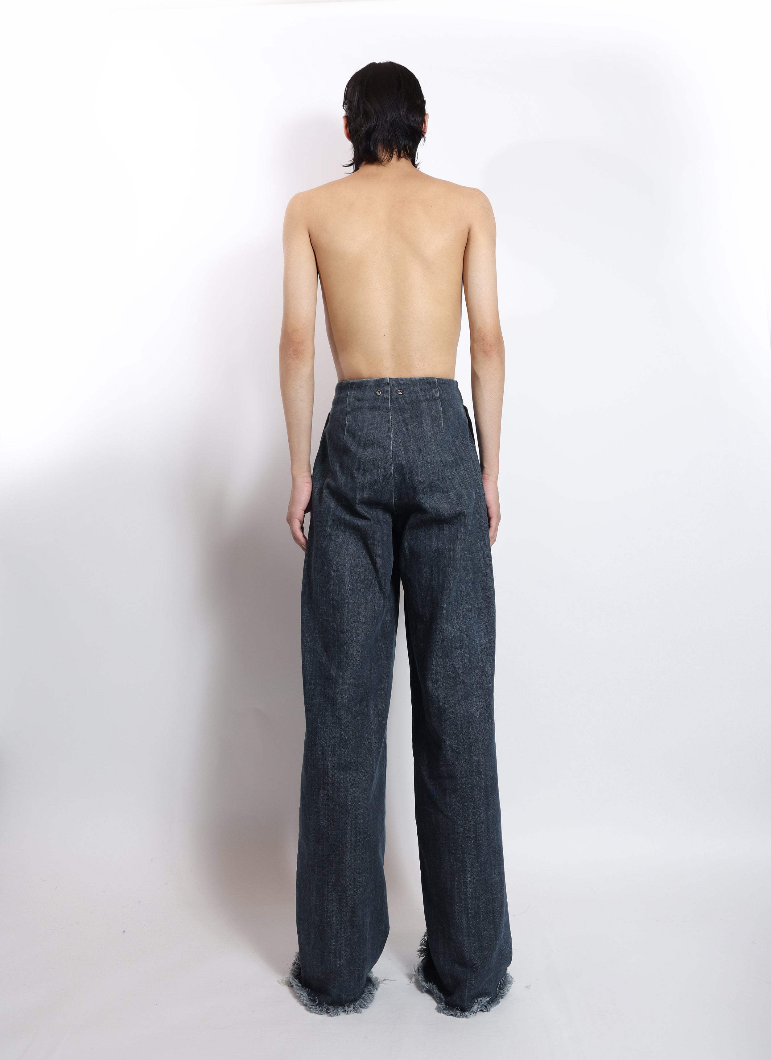 Low Waist Front V Suit Trousers