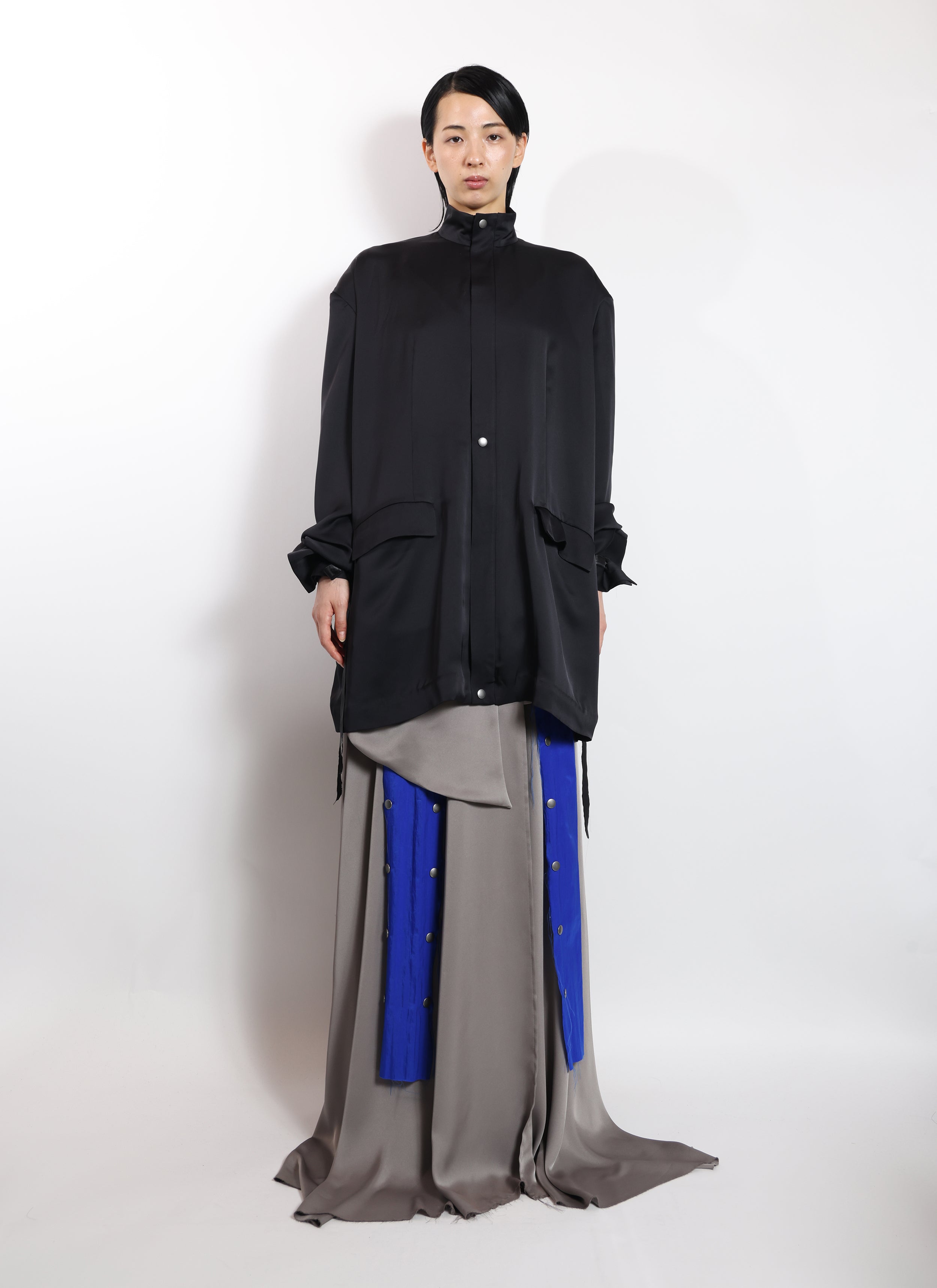 STAND COLLAR OVERSIZE SUIT