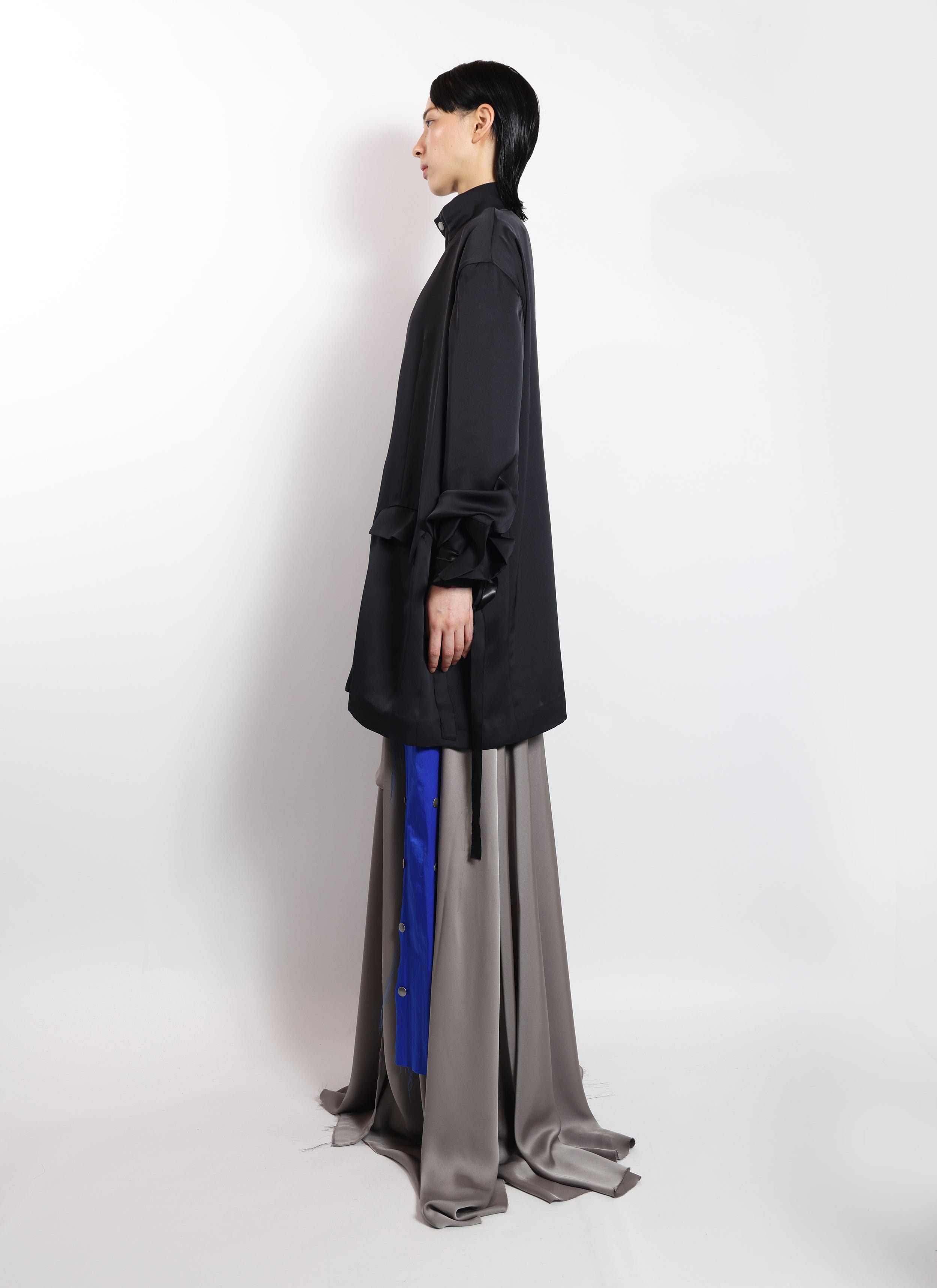 STAND COLLAR OVERSIZE SUIT