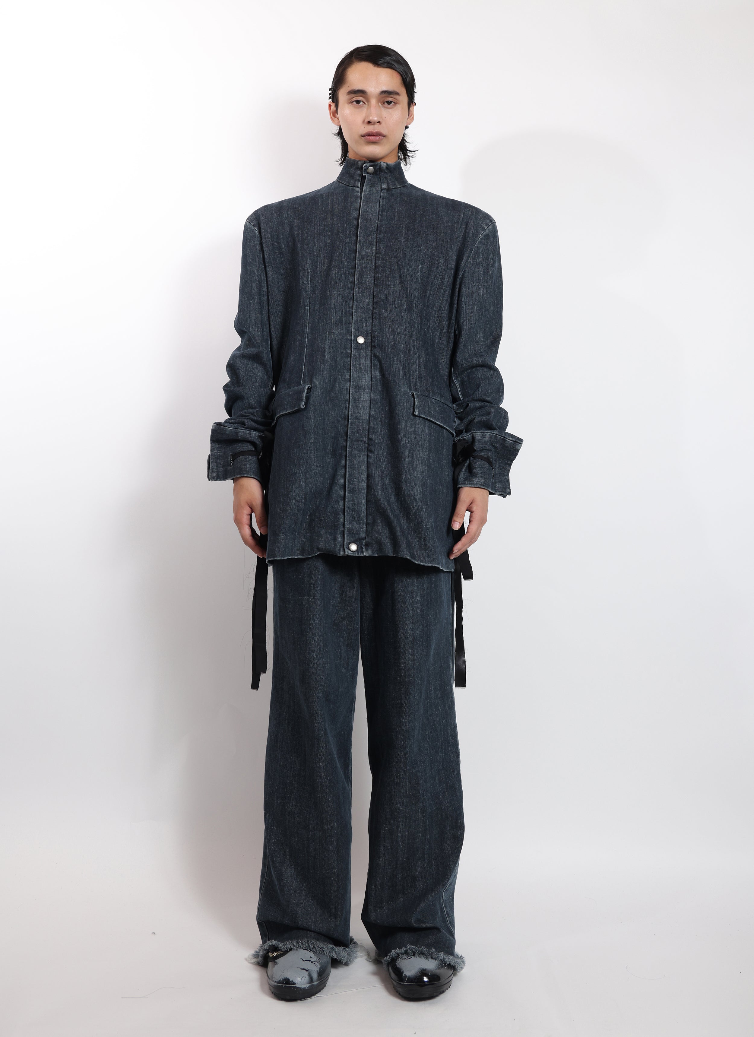 Stand Collar Oversize Suit