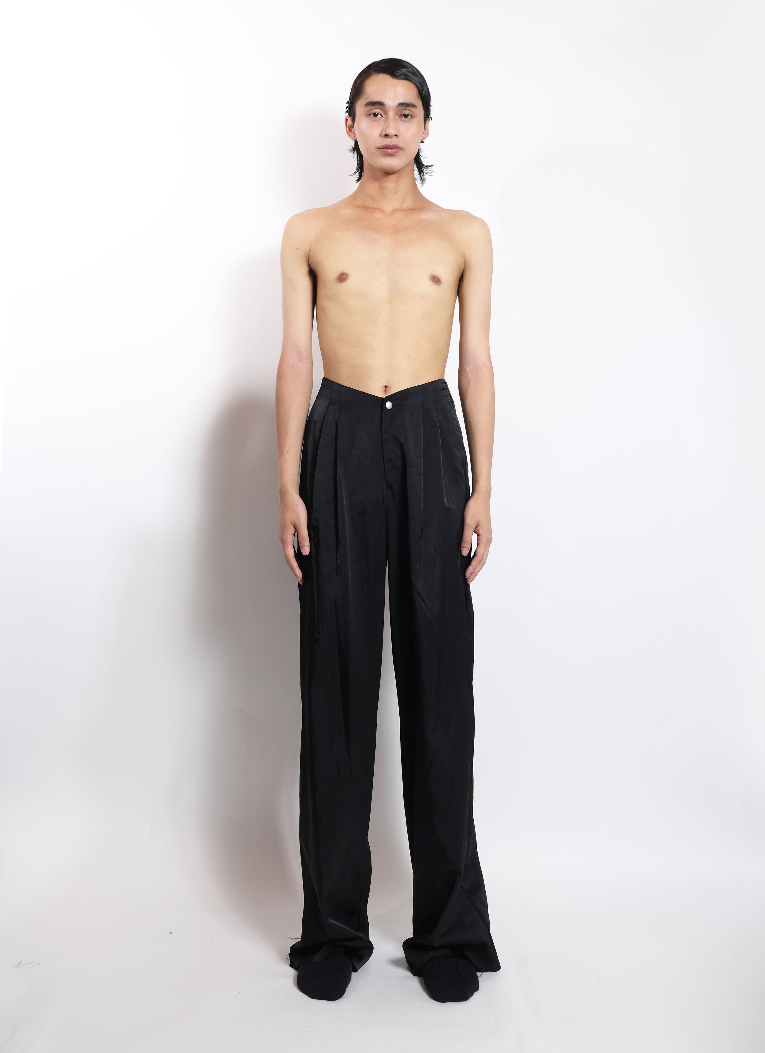 Low Waist Front V Suit Trousers