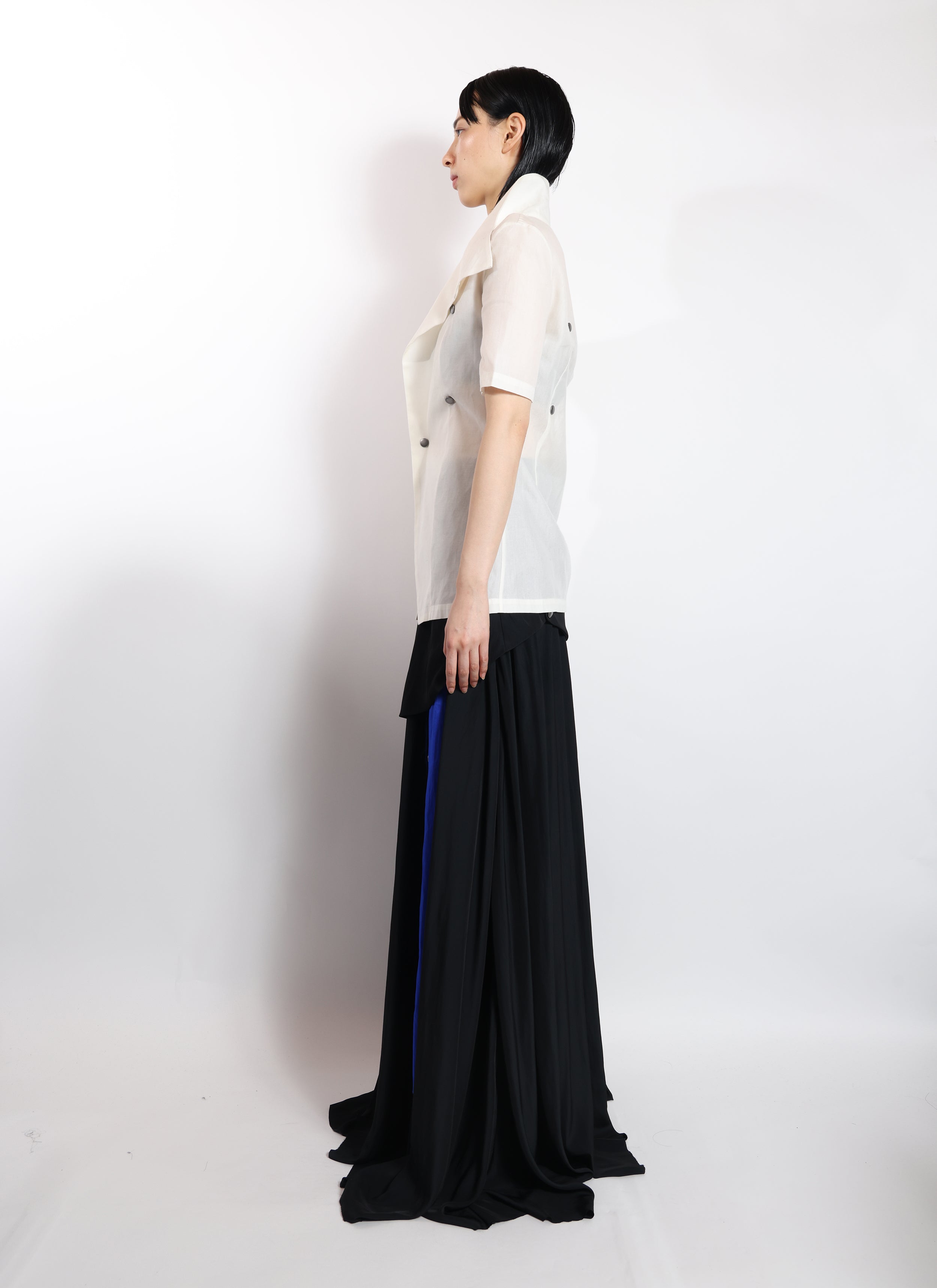Stand Collar Sheer Jacket