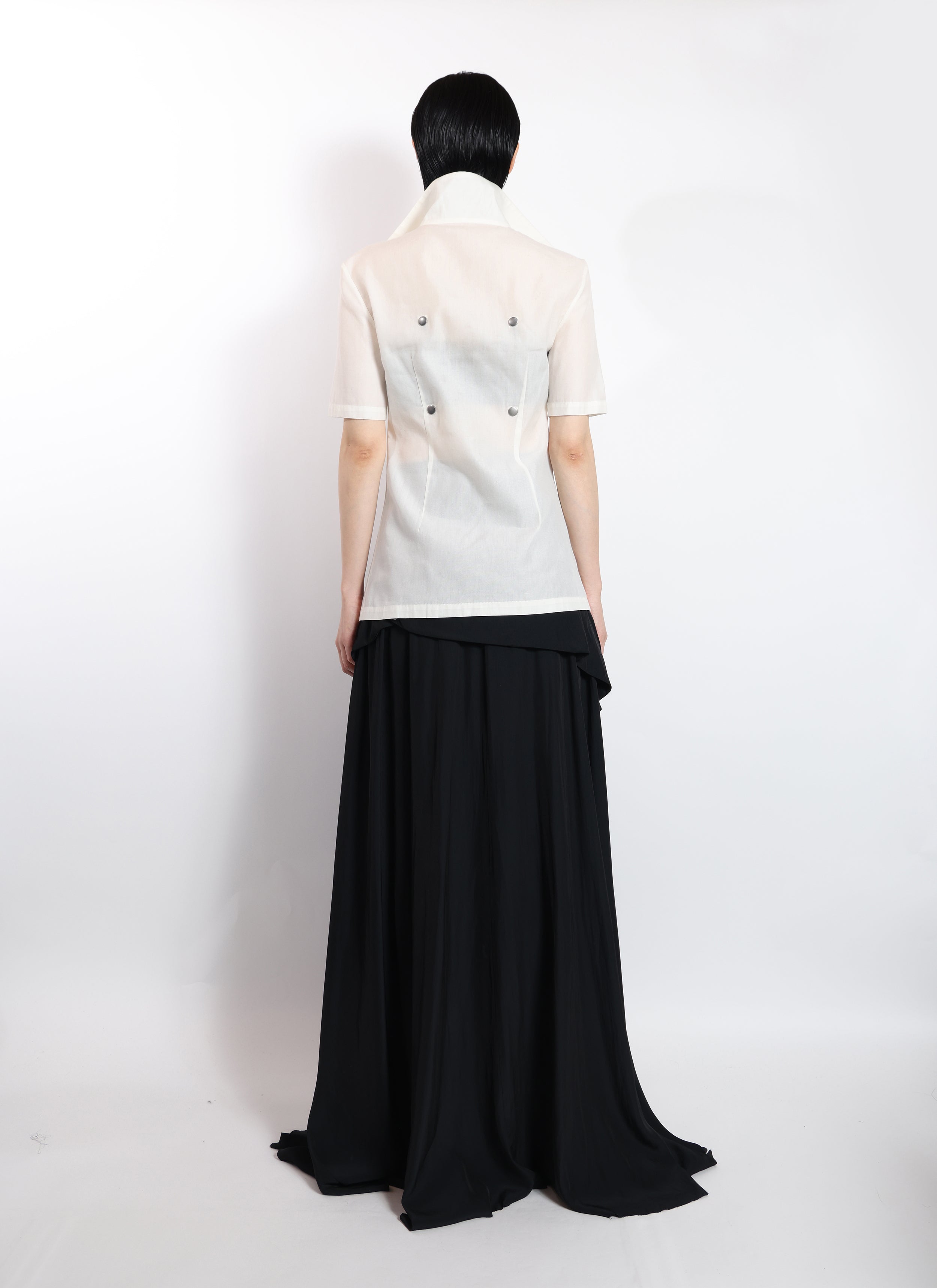 Stand Collar Sheer Jacket