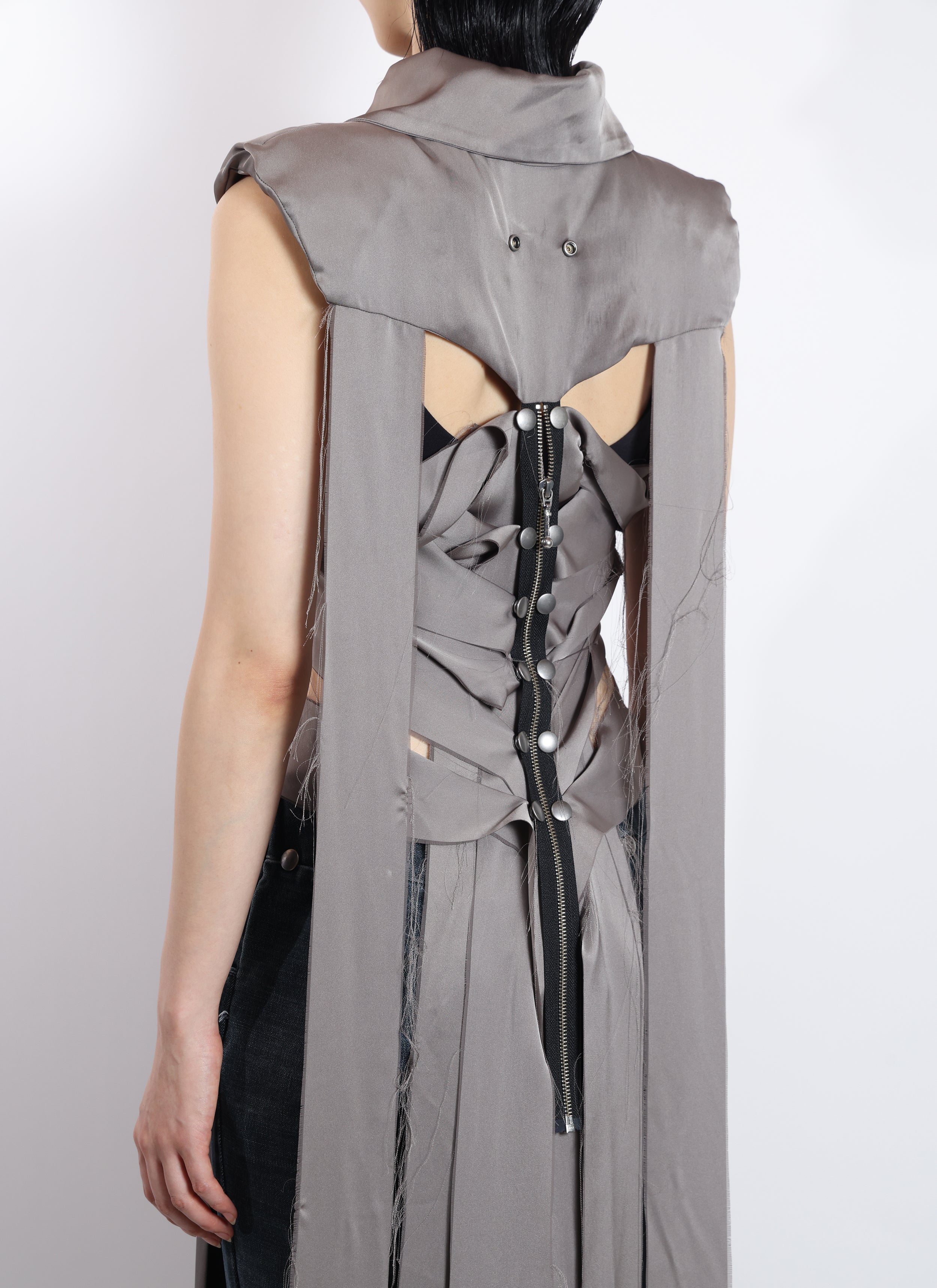 A Thousand Stripes Long Vest