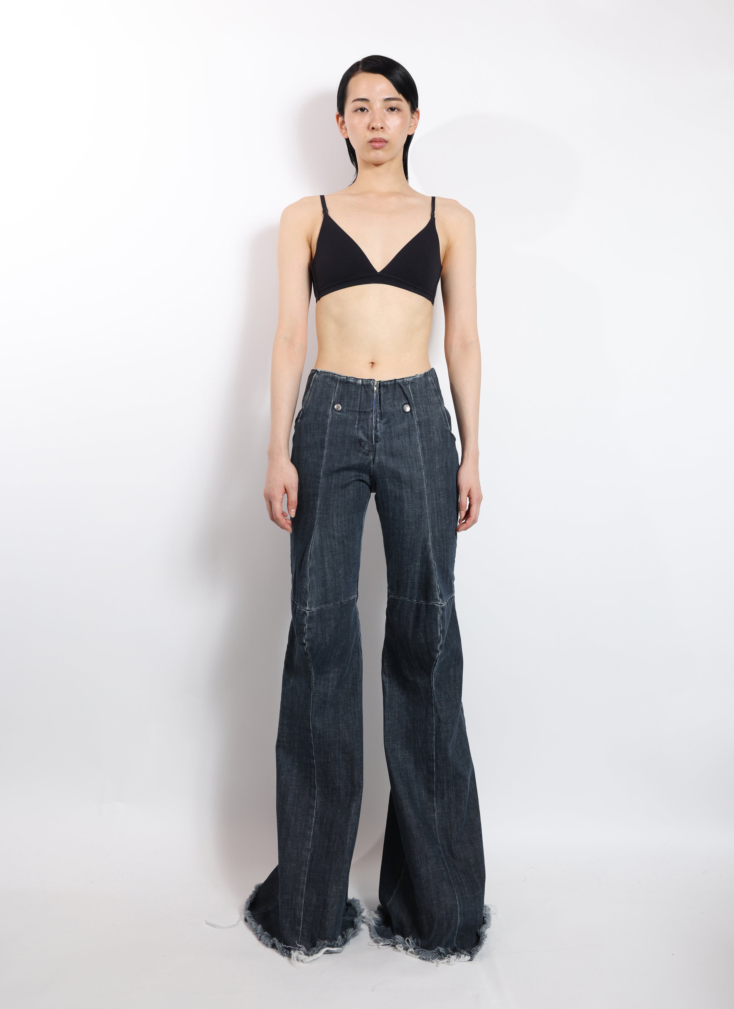 Boot Cut Souat Denim Trousers