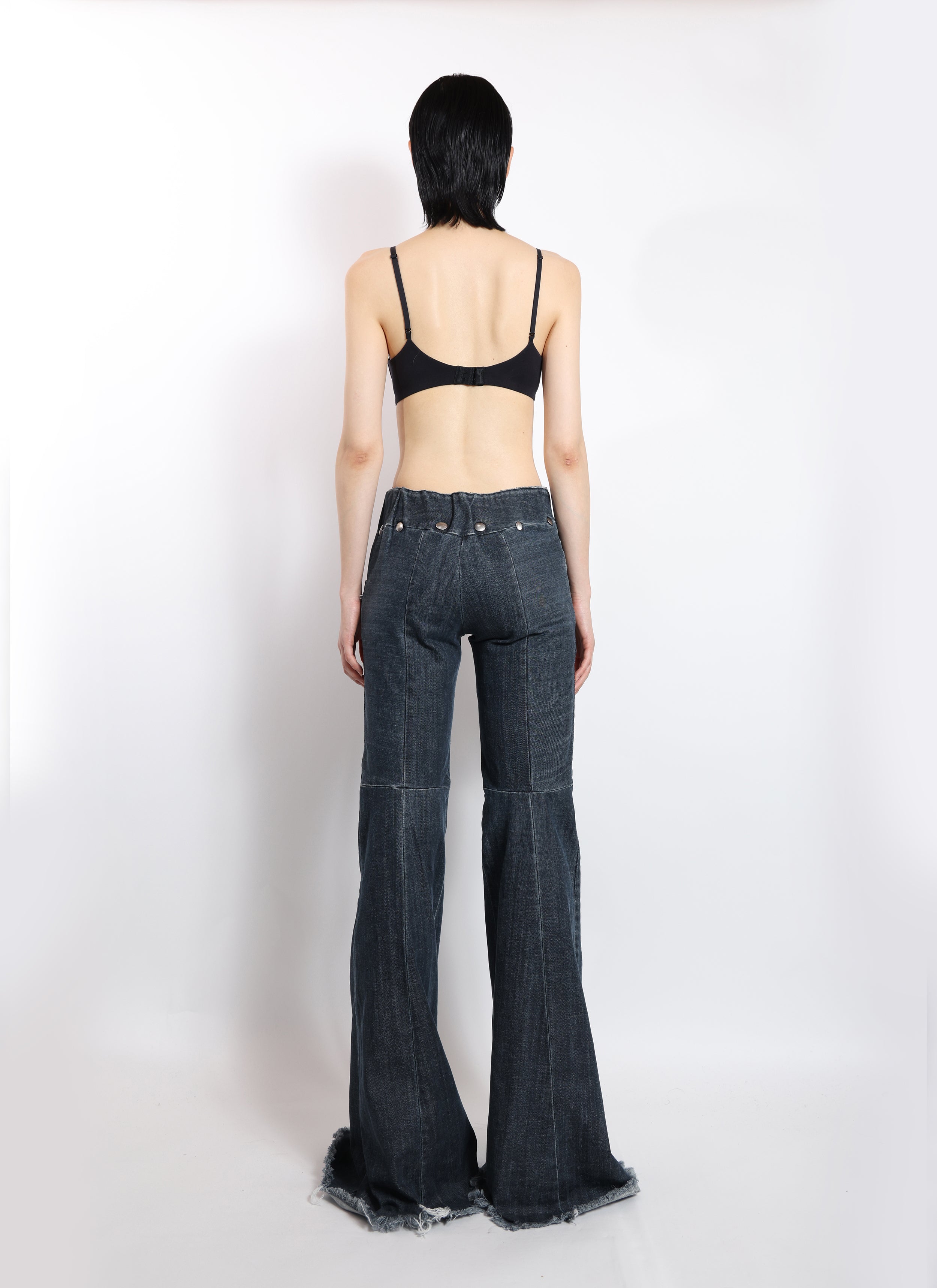 Boot Cut Souat Denim Trousers