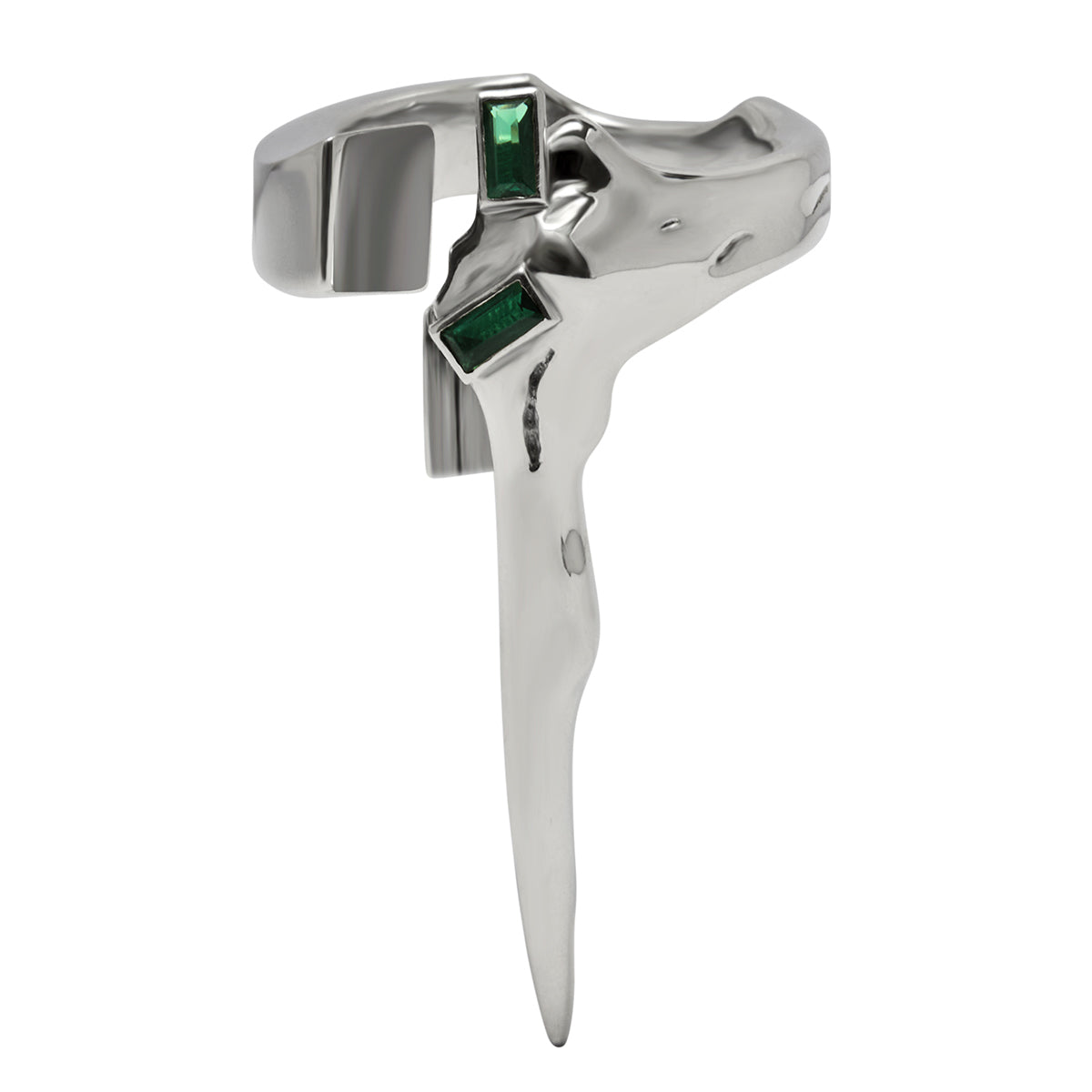 MELTING SWORD RING SET (925 SILVER)