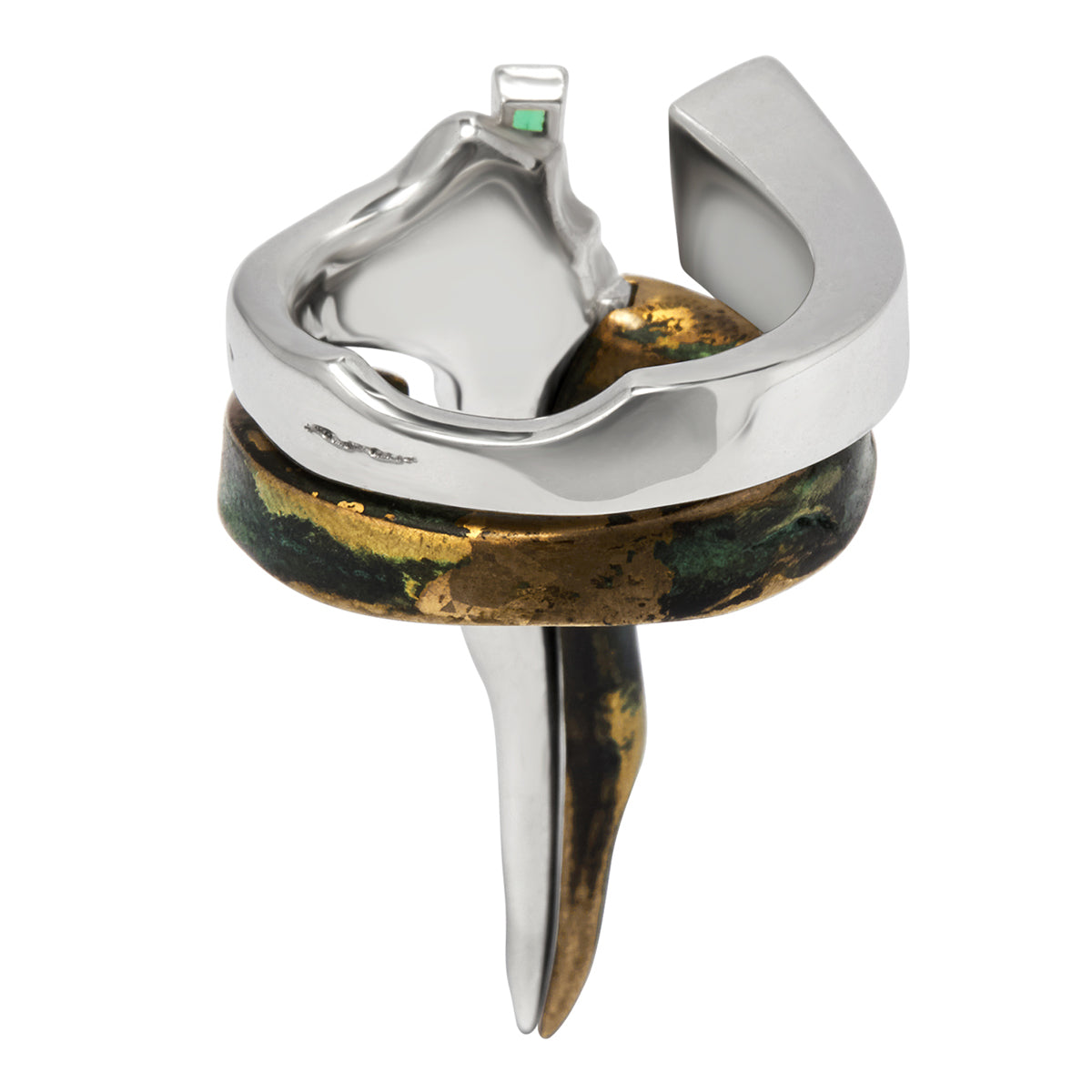 MELTING SWORD RING SET (925Silver & Copper)