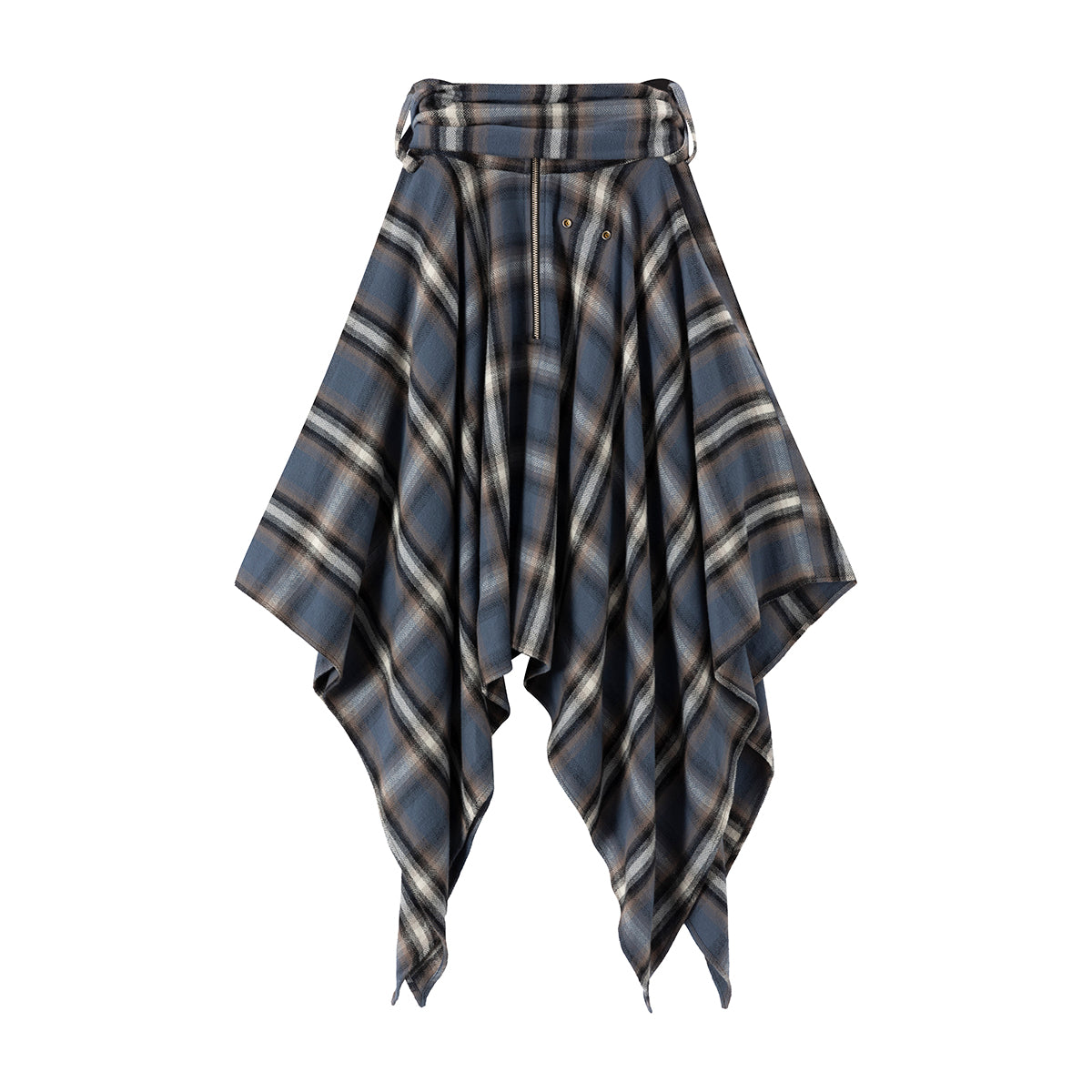DRAPE SQUARE SKIRT WITH SLEEVE BELT