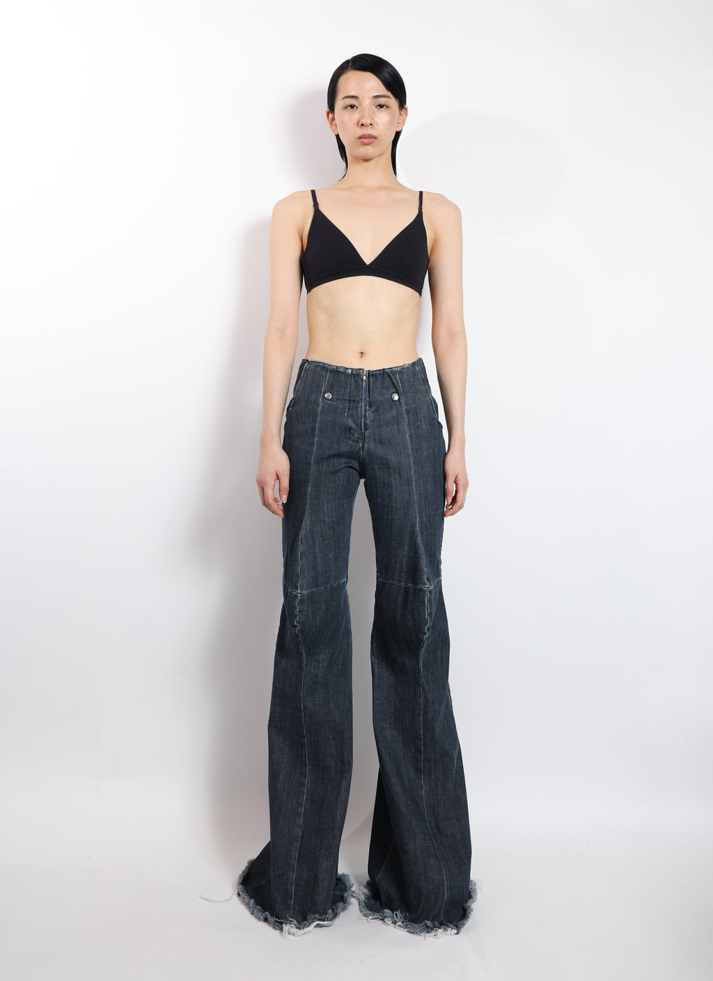 Boot Cut Souat Denim Trousers