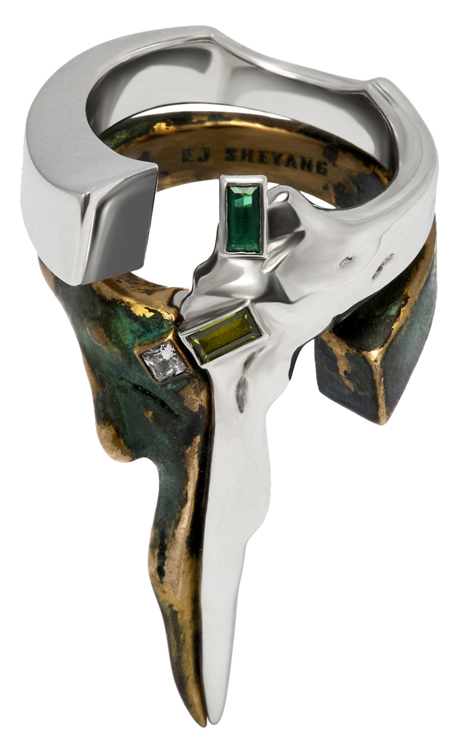 MELTING SWORD RING SET (925Silver & Copper)